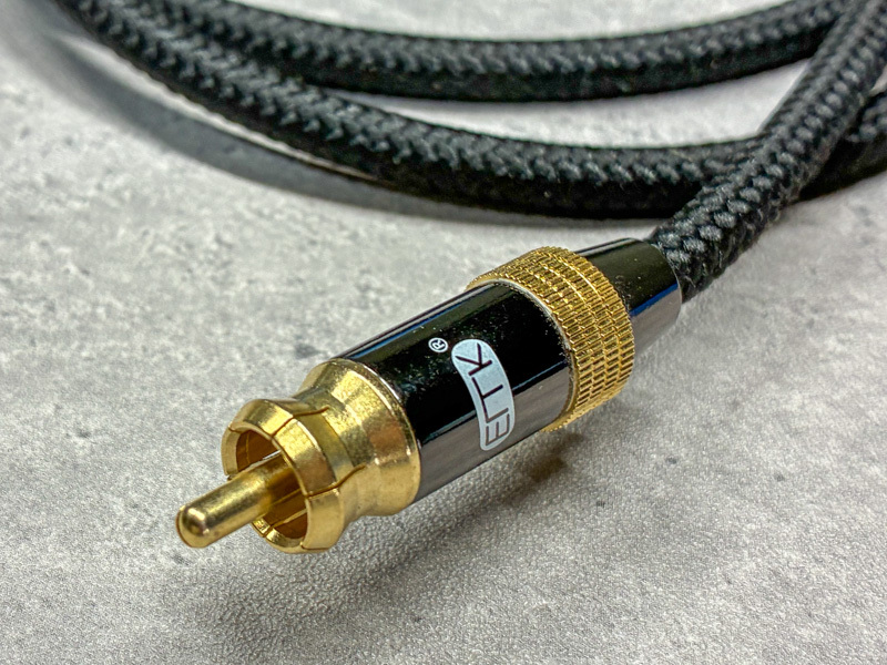 ☆3RCA ケーブル ■ EMK サブウーファーケーブル 1オス - 2オス 1m☆_画像3