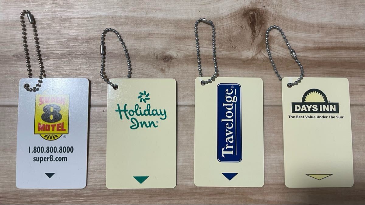 アメリカン雑貨　ホテル　モーテル　カードキー　キーホルダー_画像1