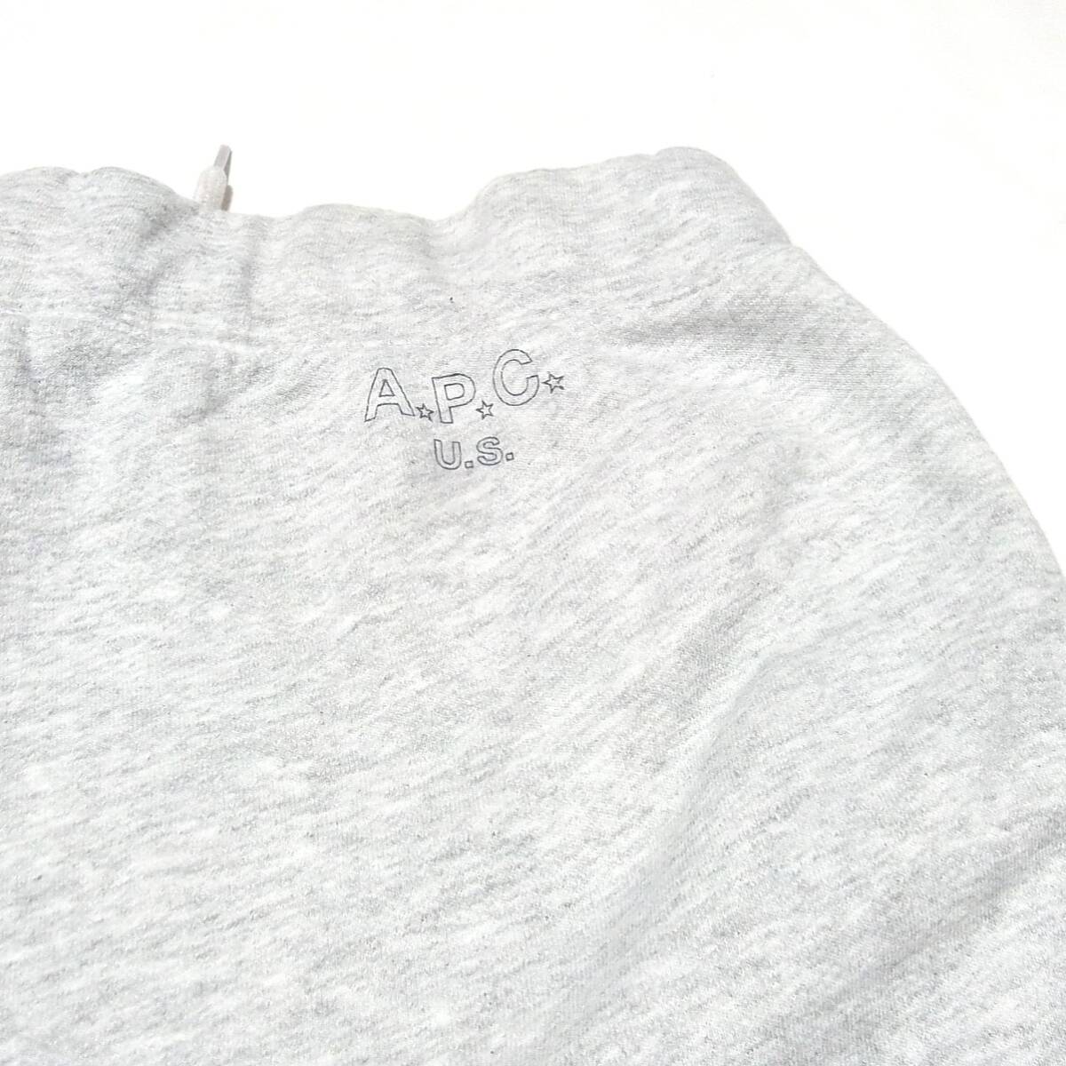 A.P.C. 良品 アーペーセー U.S. USA制 スウェットパンツ S◎杢ライトグレー 米國(guó)制 MADE IN USA ジョガーパンツ ストレッチ 送料無(wú)料
