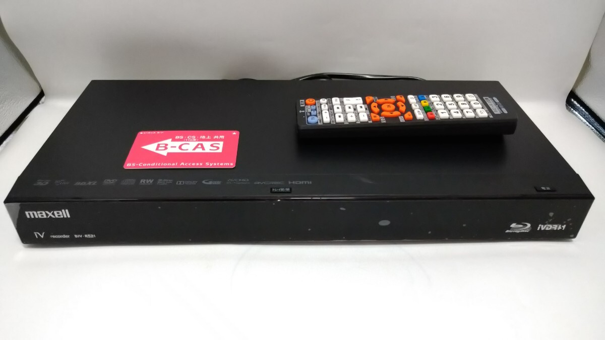 maxell 500GB HDD內(nèi)蔵 iVDRスロット搭載 ブルーレイディスクレコーダー BIV-R521 マクセル 2番組録畫　2013年制