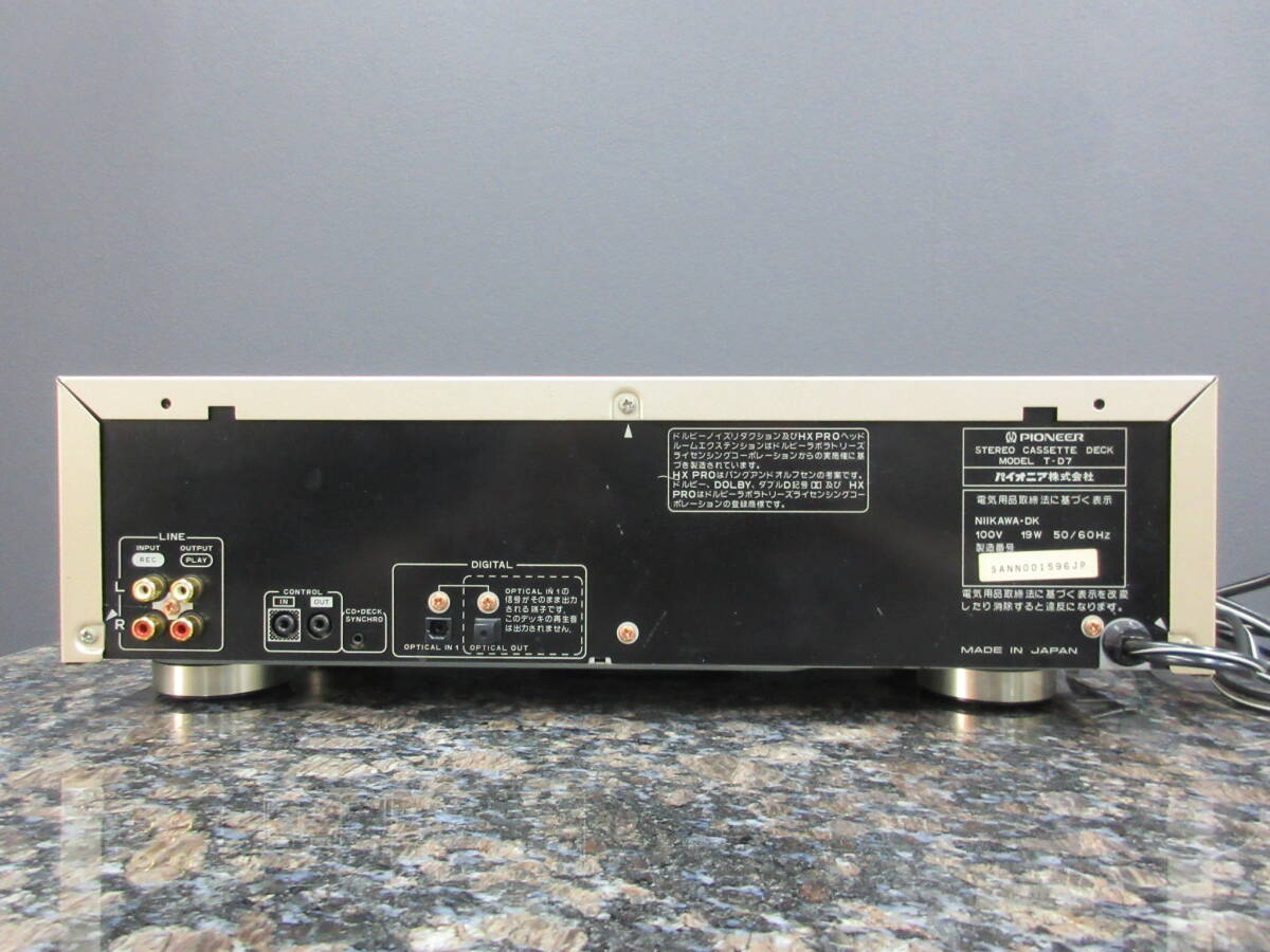 【格安スタート】Pioneer カセットデッキ T-D7 パイオニア