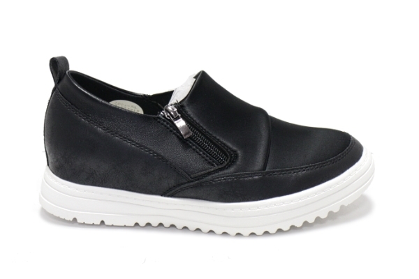 新品2cmインヒールレディースカジュアルシューズ カジュアルスニーカー ブラック 23.5cm_画像3