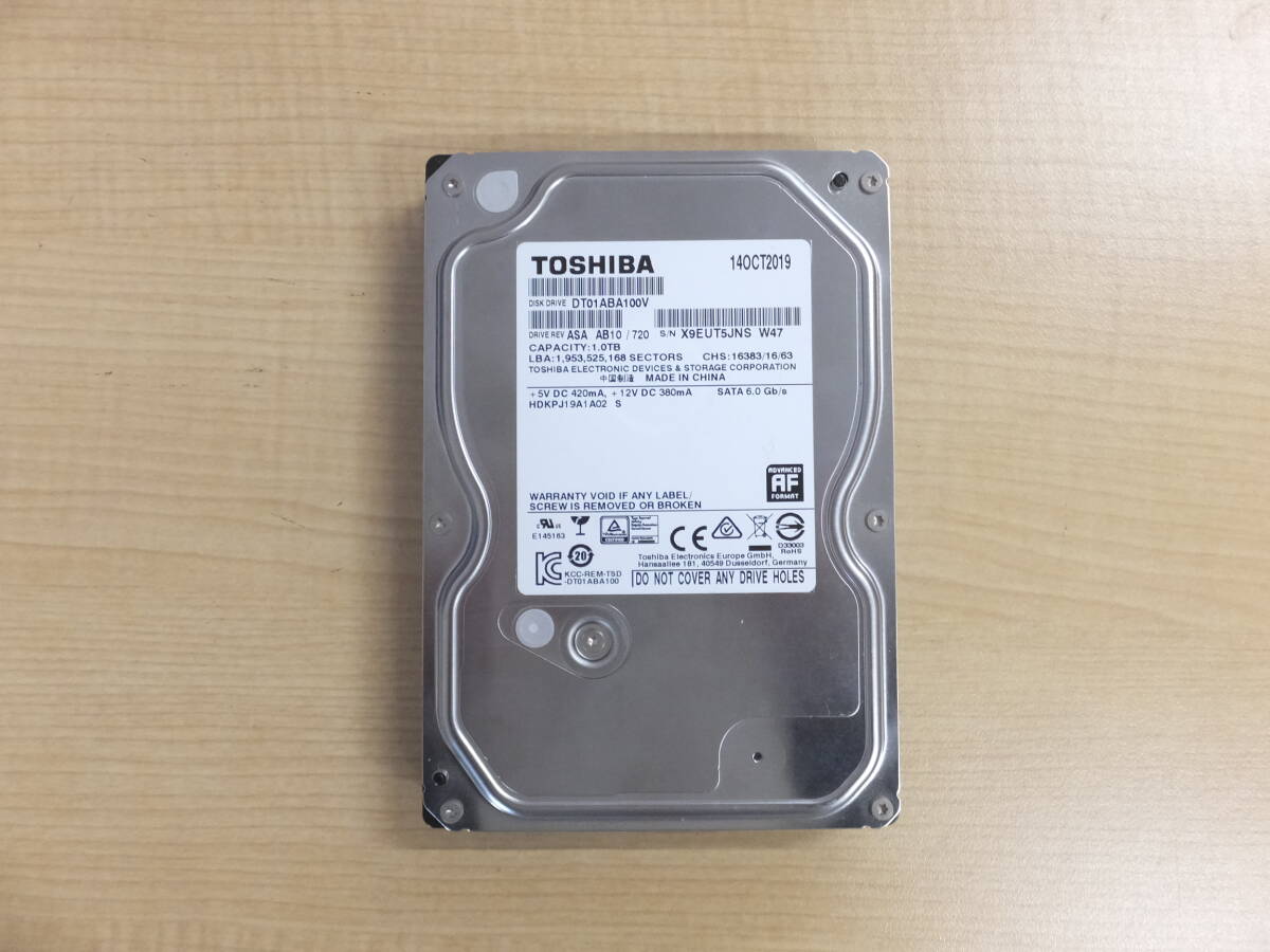 （中古）3.5インチ1TB SATAハードディスク _画像1