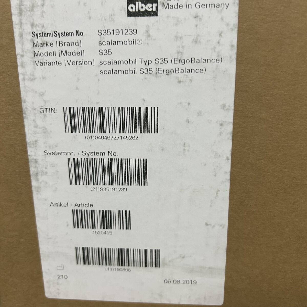 新品 alber アルバ S35 スカラモービル Scalamobil 車(chē)いす 階段昇降機(jī)器 參考価格132萬(wàn)円