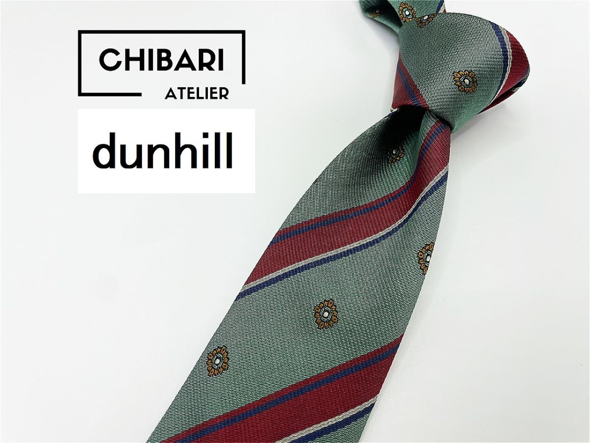 [ очень красивый товар ]dunhill Dunhill Logo &reji men taru рисунок галстук 3шт.@ и больше бесплатная доставка мужской оттенок голубого 0901006