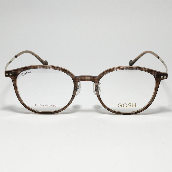 GOSH ゴッシュ レディース 眼鏡 メガネ フレーム サングラス GO2057-2-47　度付可 ブラウン_画像3