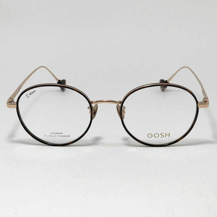GOSH ゴッシュ レディース 眼鏡 メガネ フレーム サングラス GO2056-2-50 度付可 ブラウン　ピンクゴールド_画像3
