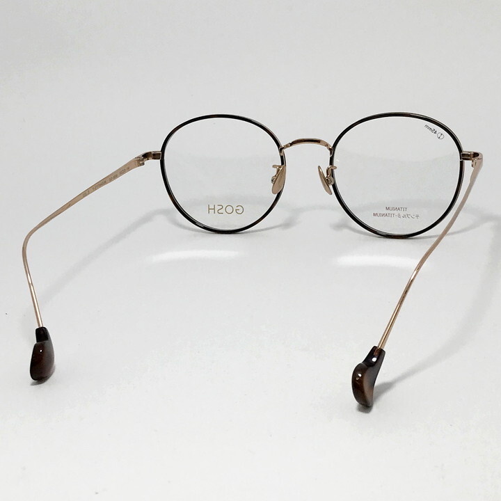 GOSH ゴッシュ レディース 眼鏡 メガネ フレーム サングラス GO2056-2-50 度付可 ブラウン　ピンクゴールド_画像4