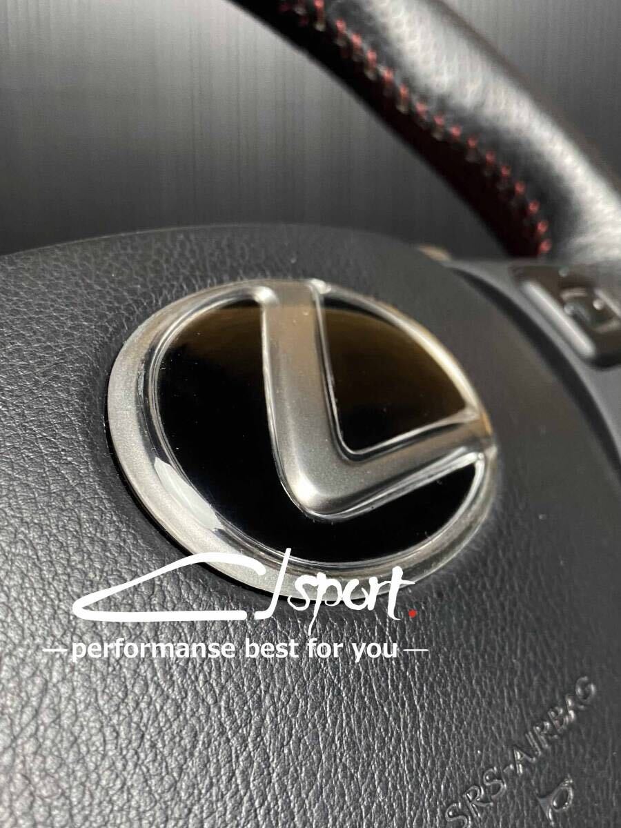 LEXUS ステアリング鏡面エンブレムカバー 汎用 GS IS NX RX RC LS LX etc・・・ _画像3