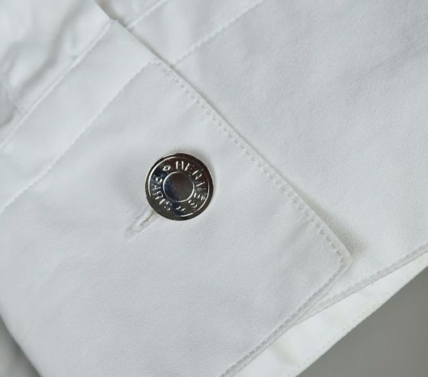 22SS HERMES back print shirt size 17 / 43 エルメス バックプリント シャツ b9789