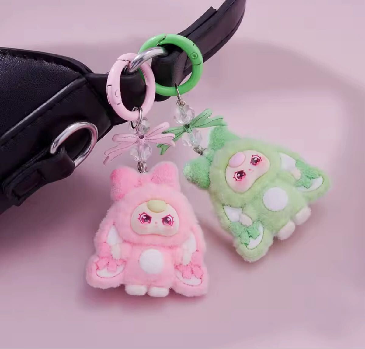 【新品未使用】【送料込】ベビースリーぬいぐるみキーホルダーピンク桃色×1_画像3