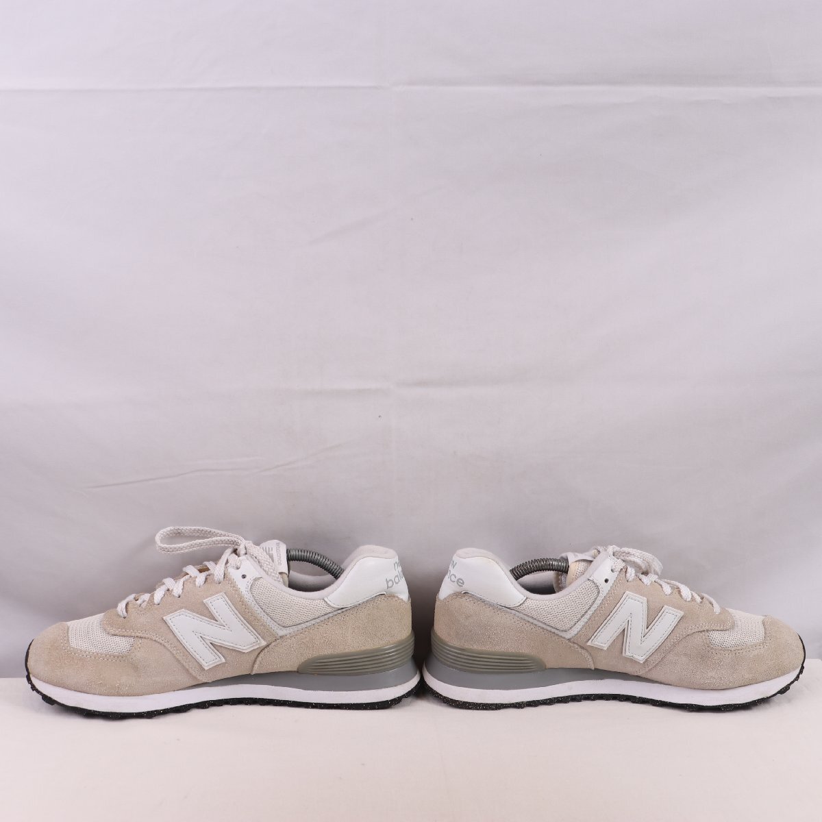 574 ニューバランス 28.0cm/new balance ライトグレー 白 ホワイト 中古 古着 メンズ スニーカー yy6716_画像6