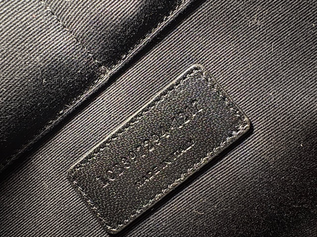 SAINT LAURENT サンローランパリ レザー クラッチバッグ ブラック 397294_画像7