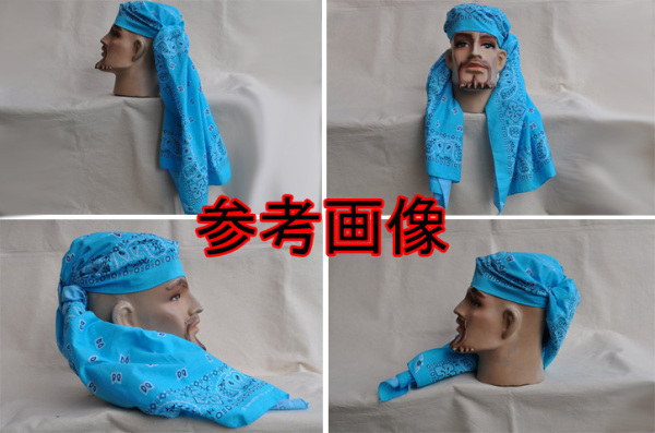 バンダナストールブラウン新品コットン_画像9