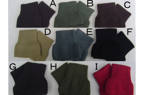 交換用袖リブ筒２段編みカフニット新品 ８カラーあり_画像4