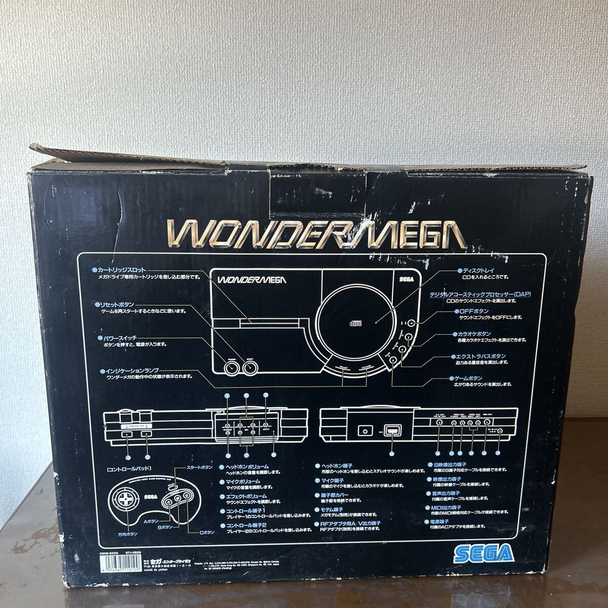 SEGA ワンダーメガ　未使用品? 通電確認のみ