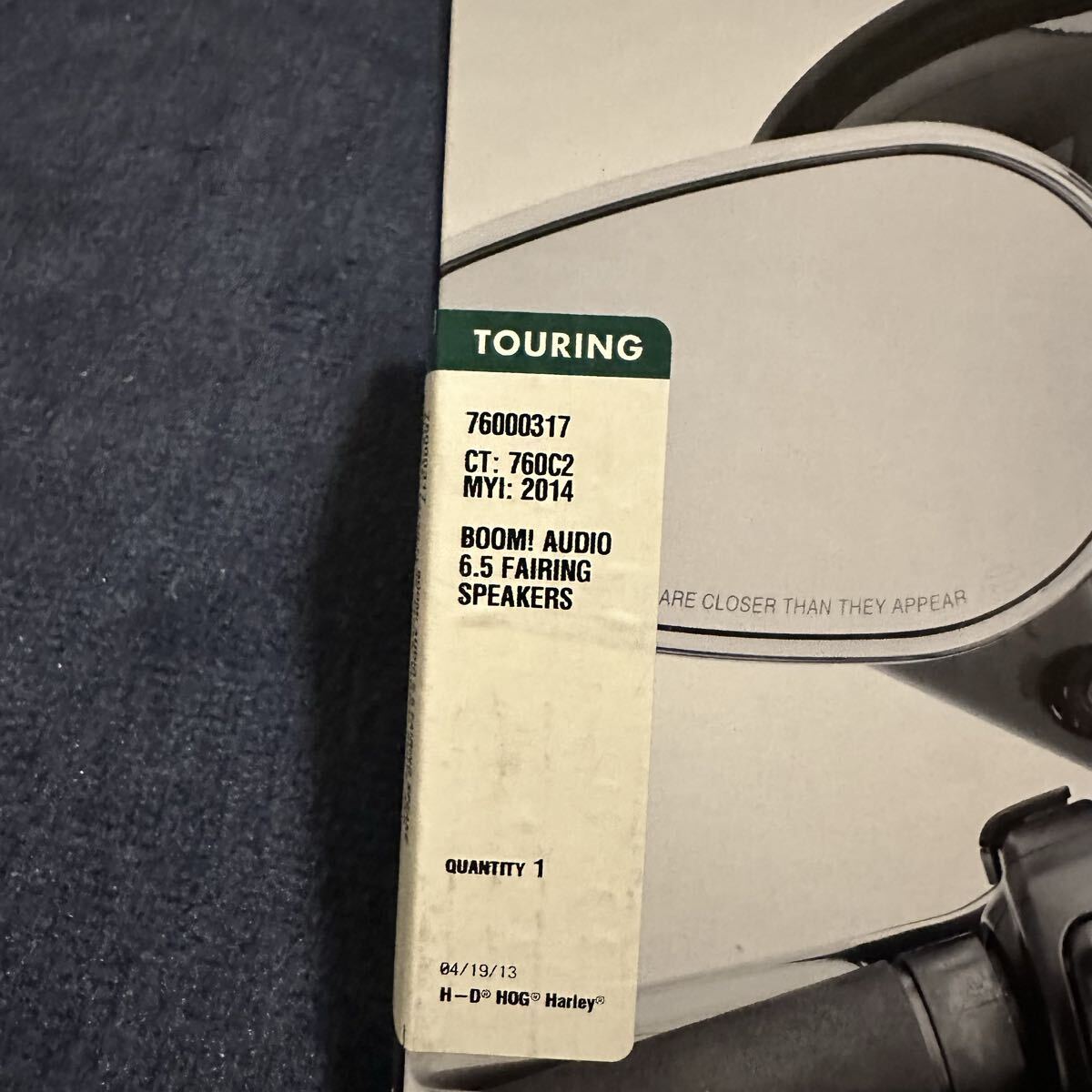 新品未使用 ハーレーダビッドソン 純正 Boom! オーディオ 6.5インチ フェアリングスピーカー ウルトラ ストリートグライド ツーリング_画像4