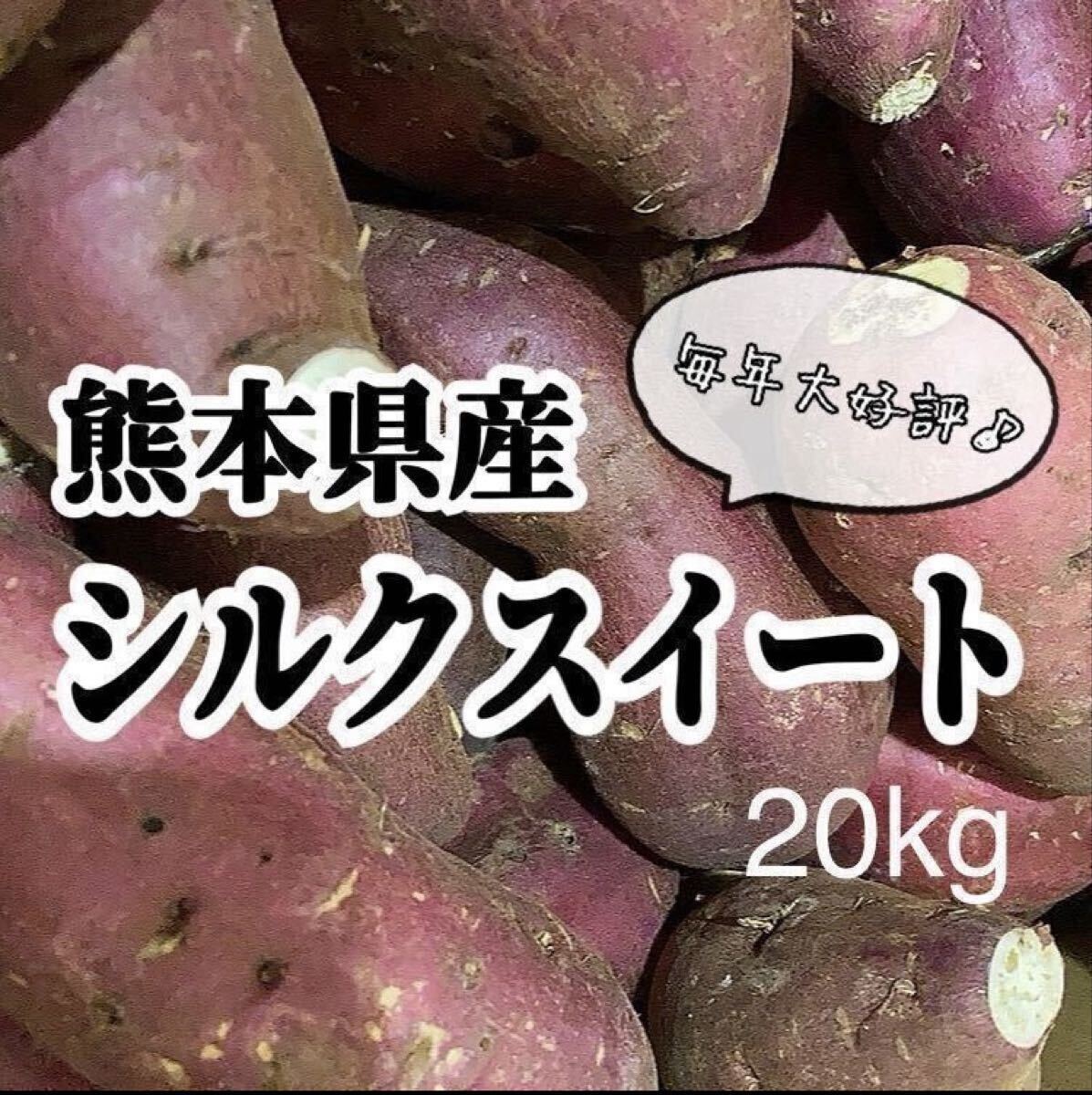 熊本特産　大好評！訳あり　サイズ混合　小さいのから大きいのまで　シルクスイート20kg(送料無料)