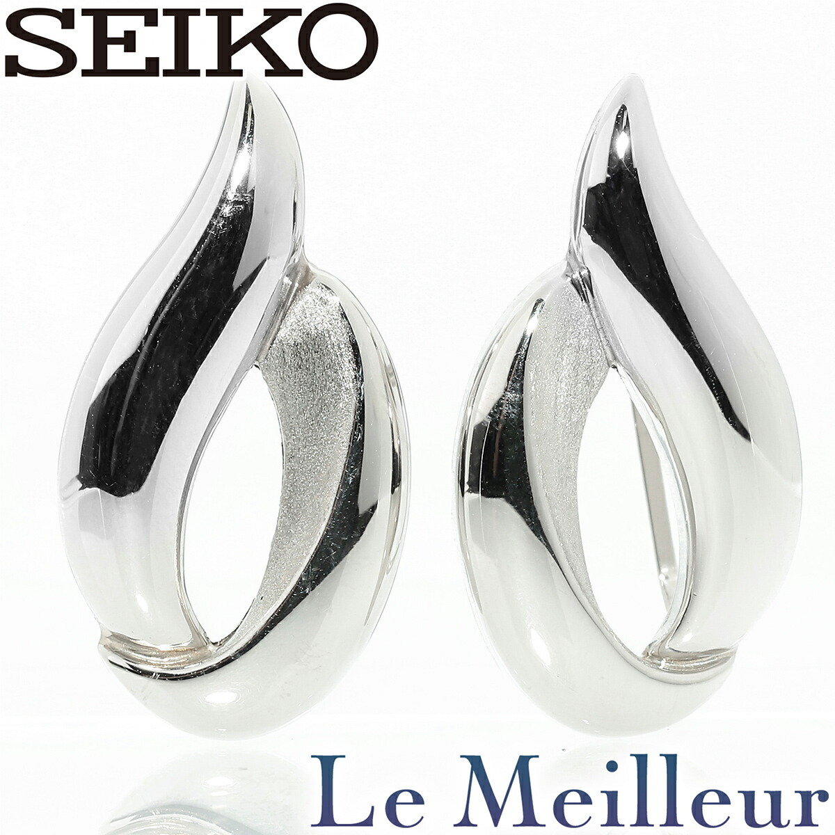 セイコー SEIKO イヤリング Pt900 中古 プレラブド 返品OK_画像1