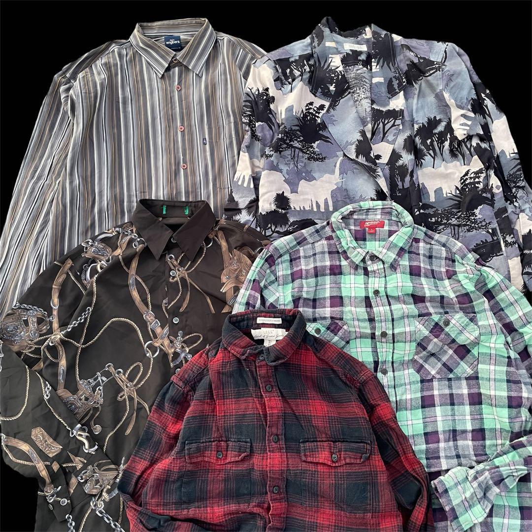 最安値　格安古着　50着まとめ売り　秋冬　長袖　20キロアソート　ハーフベール②