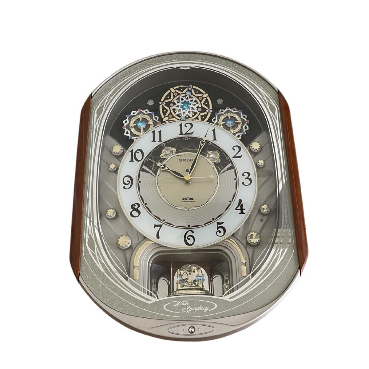 動作品 SEIKO セイコー からくり時計 電波時計 掛け時計 6曲 RE562G