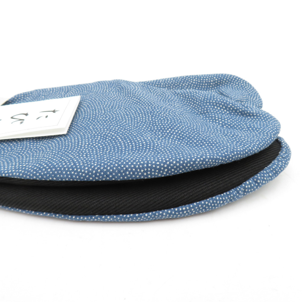 男性用 柄足袋 27.0cm 青色 青海波柄 底面黒色 日本製 たびや 一輪館 綿100％ 4枚こはぜ メンズ 足袋 カジュアル 新品_画像3