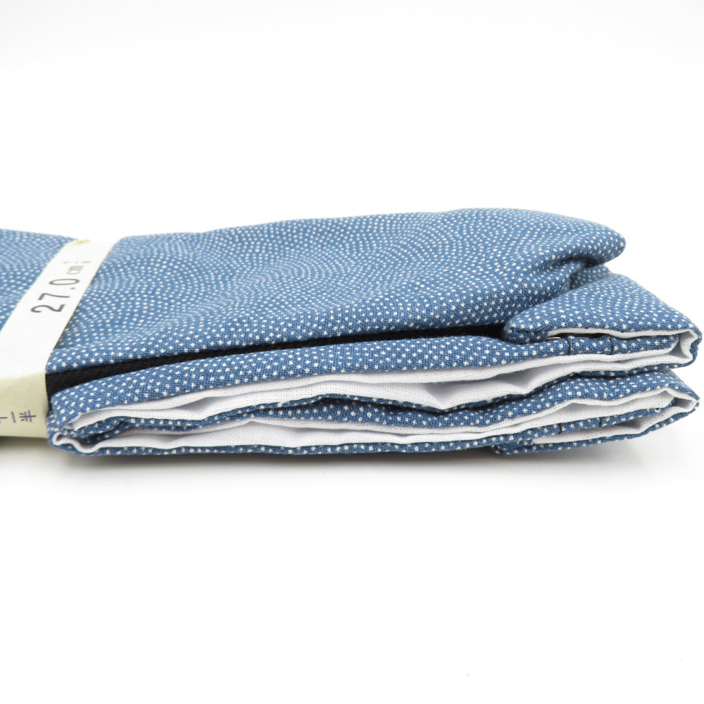 男性用 柄足袋 27.0cm 青色 青海波柄 底面黒色 日本製 たびや 一輪館 綿100％ 4枚こはぜ メンズ 足袋 カジュアル 新品_画像4