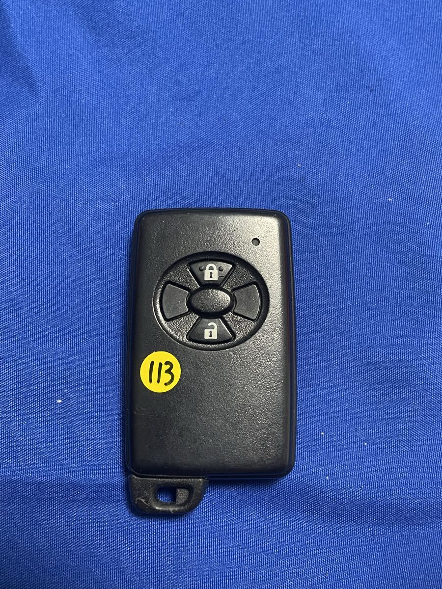 トヨタ 純正 スマートキー 2ボタン 271451-6340基盤 ヴィッツ ラクティス bB ベルタ カローラ ヴァンガード (113)_画像1