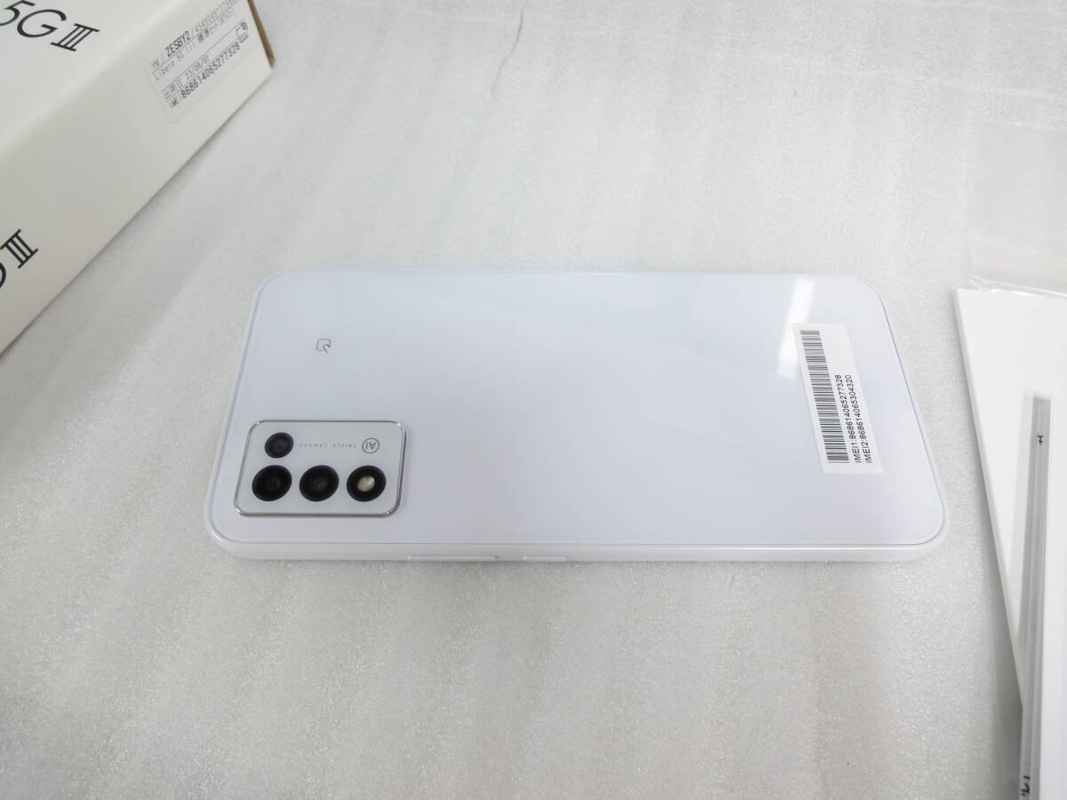 ■ZTE/ワイモバイル/Y!Mobile■5G対応スマートフォン/リベロ■Libero 5G III A202ZT/W [ホワイト]■中古■ ★即決★_画像2