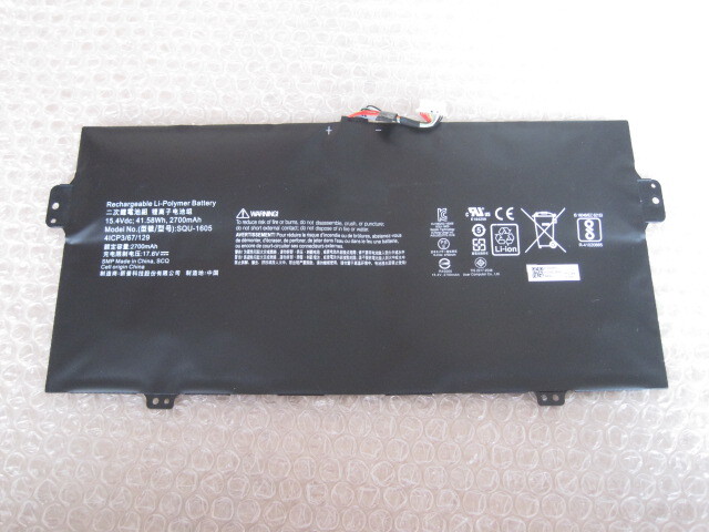 SQU-1605 17.6V 41.58Wh 2700mAh 交換用 内蔵バッテリー 動作未確認 ジャンク_画像1