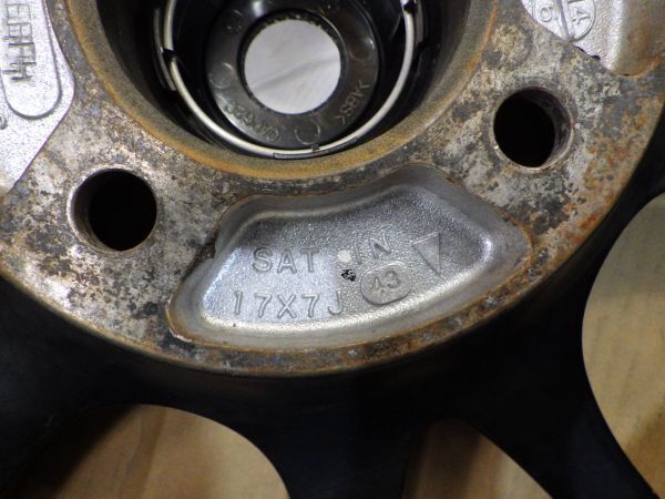 WEDS SPORT SA-10R 社外アルミホイール 17×7 100-4H +43 ハブ径65【4本/17インチ/ウェッズ スポーツ/軽量ホイール】手渡し可_画像8