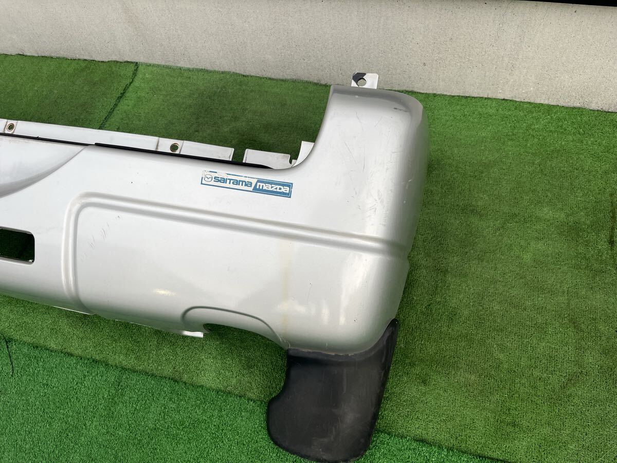 スズキ ジムニー JB23W 前期 1型 2型 Jimny 4WD 5F MT K6A 純正 リアバンパー Z2S シルバー マッドガード付き SUZUKI_画像4