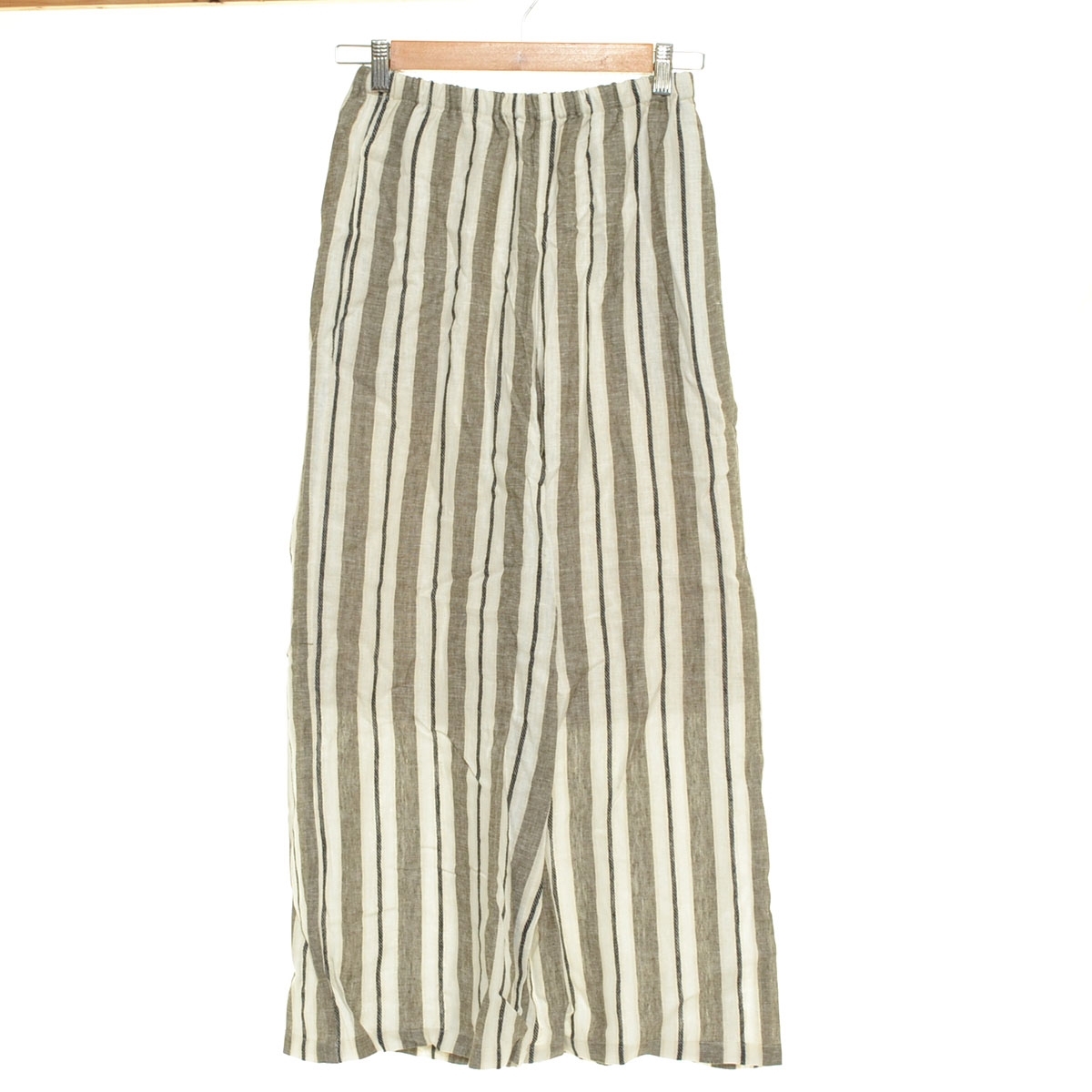 ■547522 未使用品 ITEMS アーバンリサーチ URBAN RESEARCH ●パンツ リネンレーヨンワイドパンツ サイズM レディース ホワイト_画像1