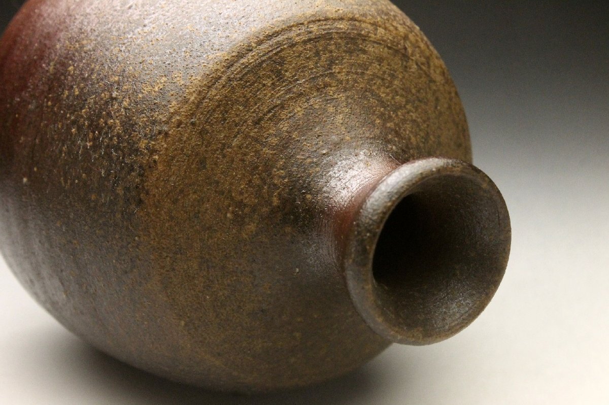 [ более .] Bizen . ваза высота .. структура бутылочка для сакэ * вместе без коробки царапина прекрасный товар < включение в покупку возможно >