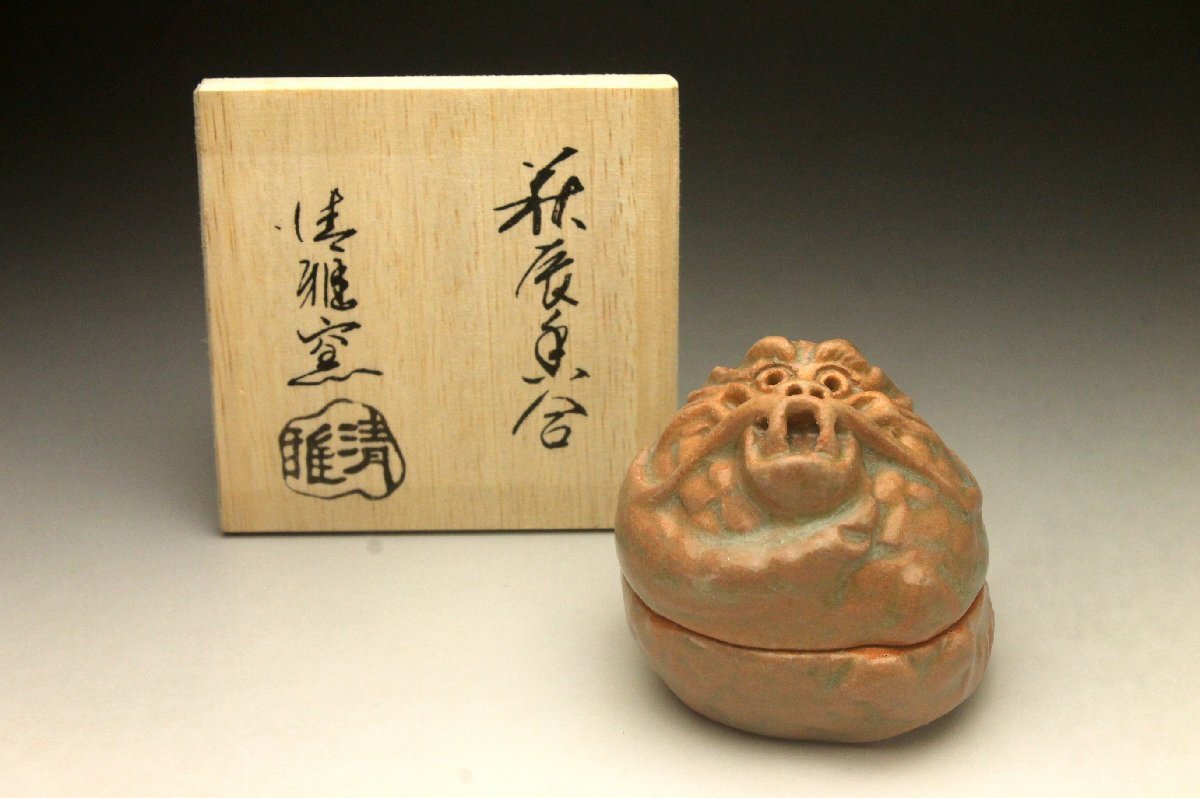 [ более .] Kiyoshi . обжиг в печи Hagi . Hagi . коробочка с благовониями *. главный чайная посуда вместе без коробки царапина прекрасный товар < включение в покупку возможно >