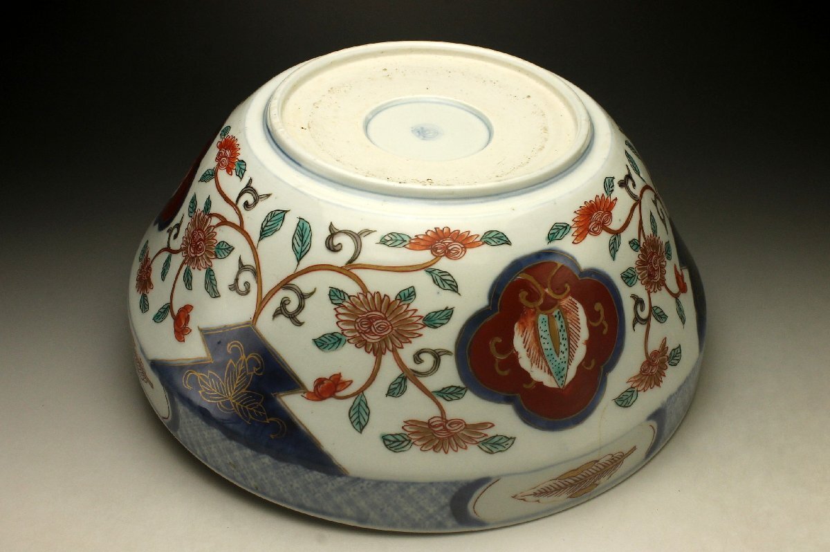 [ более .] старый Imari . удача .. сверху ... большая миска * диаметр :25.5cm времена предмет < включение в покупку возможно >