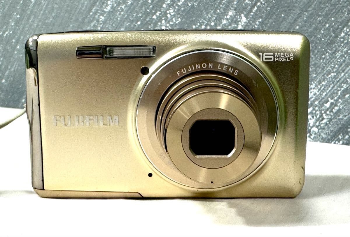 【シャッター＆フラッシュOK】簡(jiǎn)易動(dòng)作確認(rèn)済 FUJIFILM フジフィルム ファインピクス FinePix JX700 コンデジ デジカメ バッテリー付