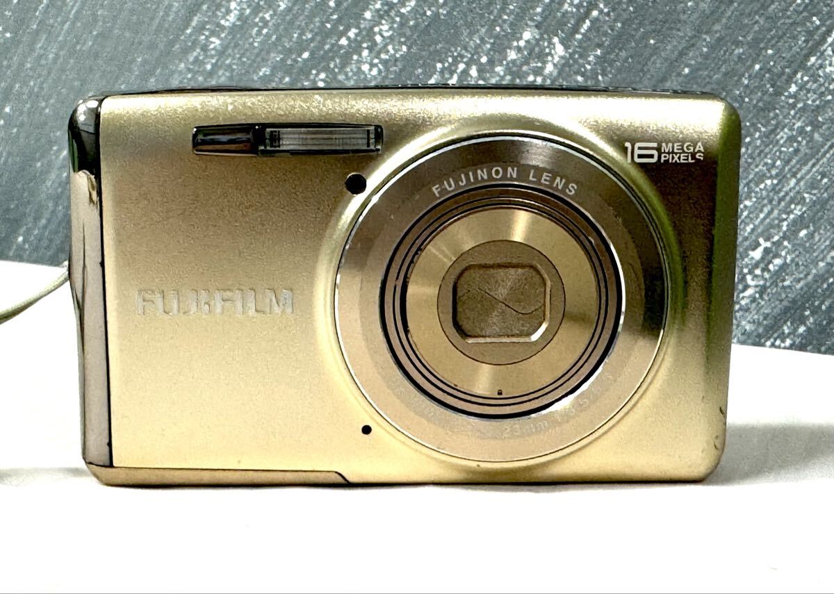 【シャッター＆フラッシュOK】簡(jiǎn)易動(dòng)作確認(rèn)済 FUJIFILM フジフィルム ファインピクス FinePix JX700 コンデジ デジカメ バッテリー付