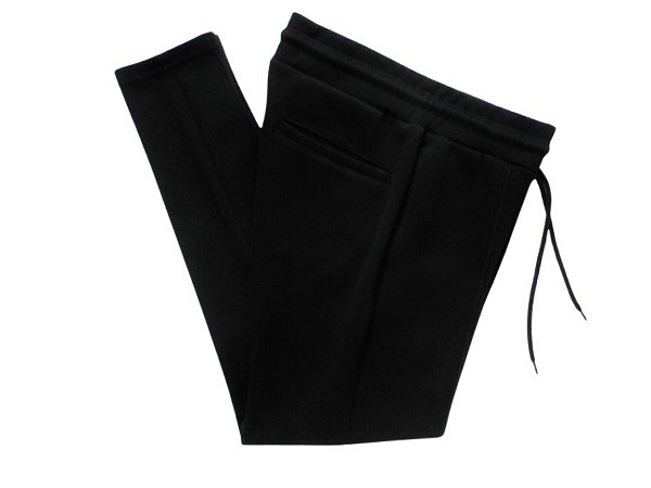 ◆The DUFFER of St.GEORGE ダンボールニット センタークリース イージーパンツ ブラック L ダファーオブセントジョージ ゴルフ パンツ◆_画像2