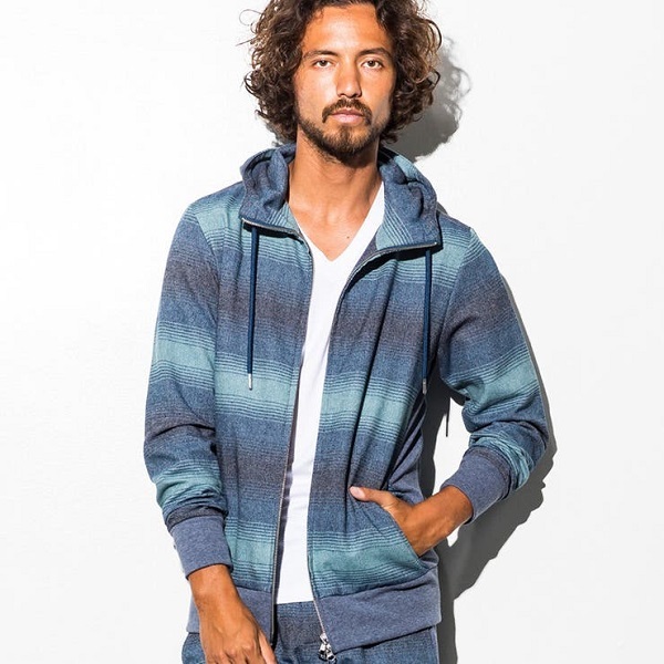 ◆AKM ランダムボーダー パーカー & ハーフパンツ セットアップ エイケイエム スウェット パーカー ショートパンツ ゴルフ パンツ◆_画像4