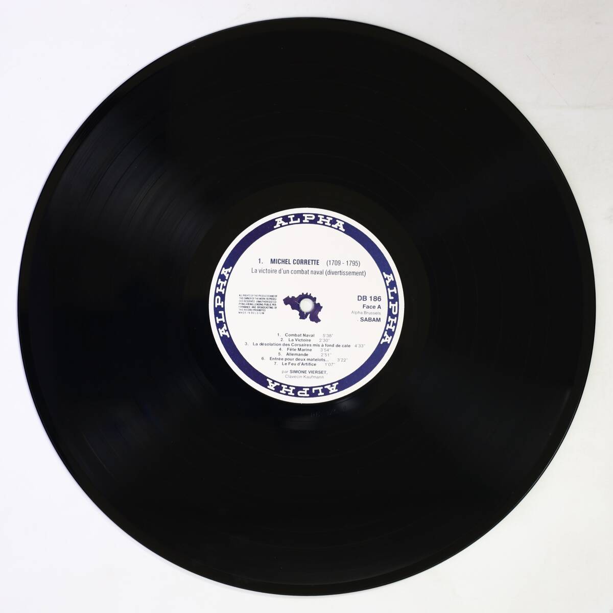 【ベルギー盤LP】シモーヌ・ヴィエルセ/コレット,ボワモルティエ,F.クープラン:クラヴサン組曲集(並品,ALPHA,古楽,Simone Vierset)_画像4