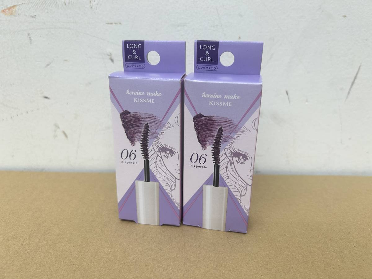 処分特価品【キスミー】ヒロインメイク【ロング＆カールマスカラ】アドバンストフィルムC 06iris purple ※2個セット 限定 未使用・保管品_画像1
