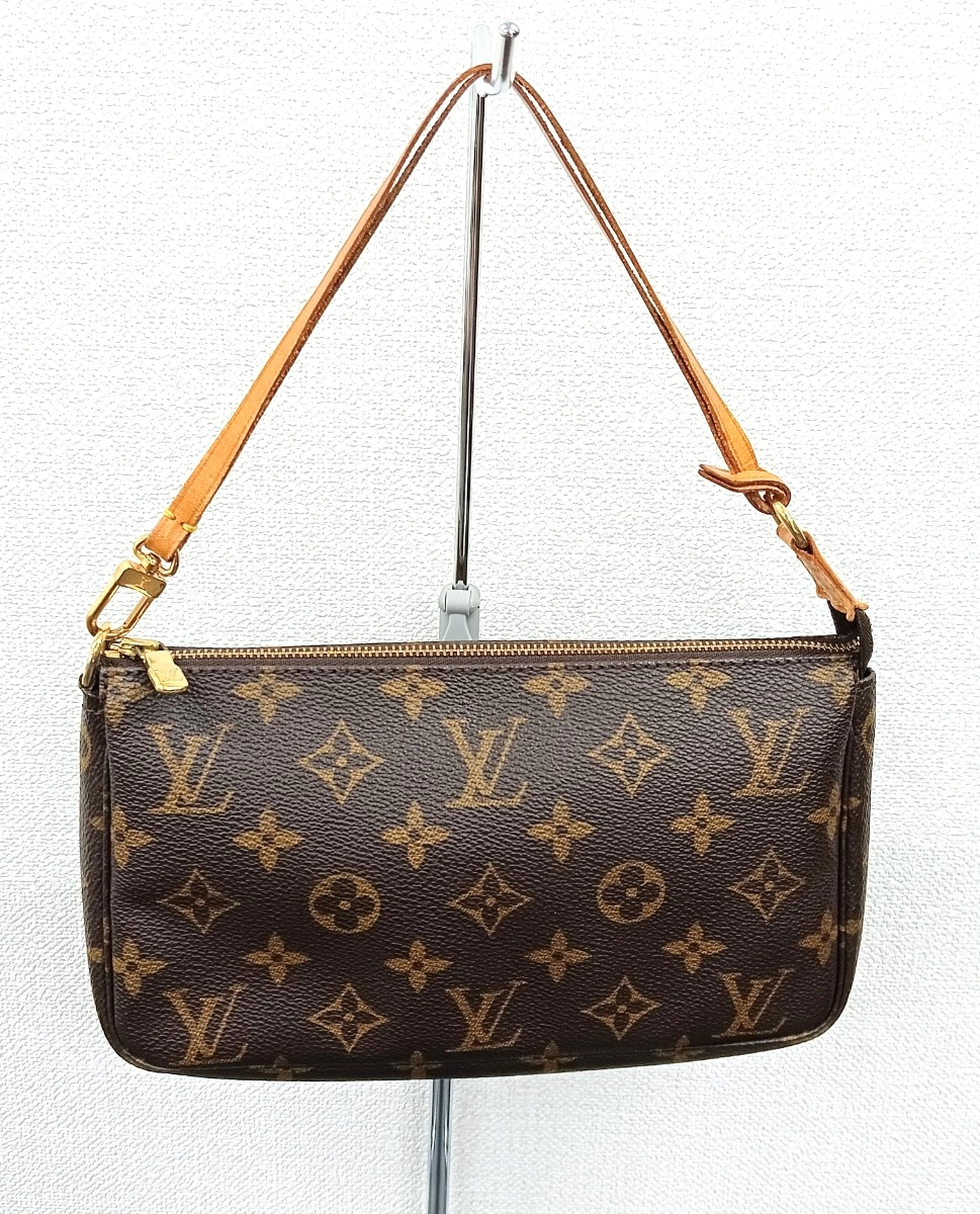 1円スタート LOUIS VUITTON ルイヴィトン モノグラム ポシェットアクセソワール ポーチ ハンドバッグ AR1918 付屬品なし 現(xiàn)狀品【K000964】
