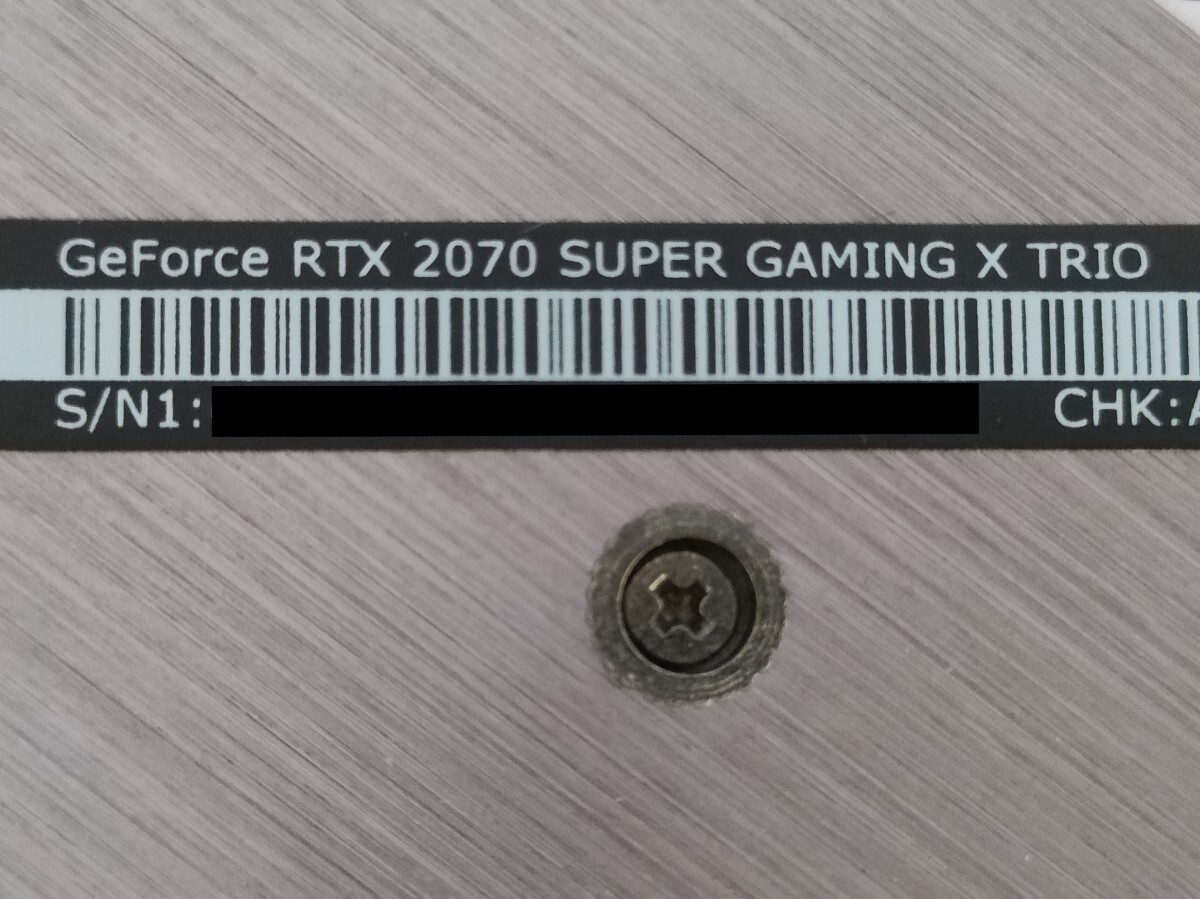 NVIDIA MSI GeForce RTX2070Super 8GB GAMING X TRIO 【グラフィックボード】