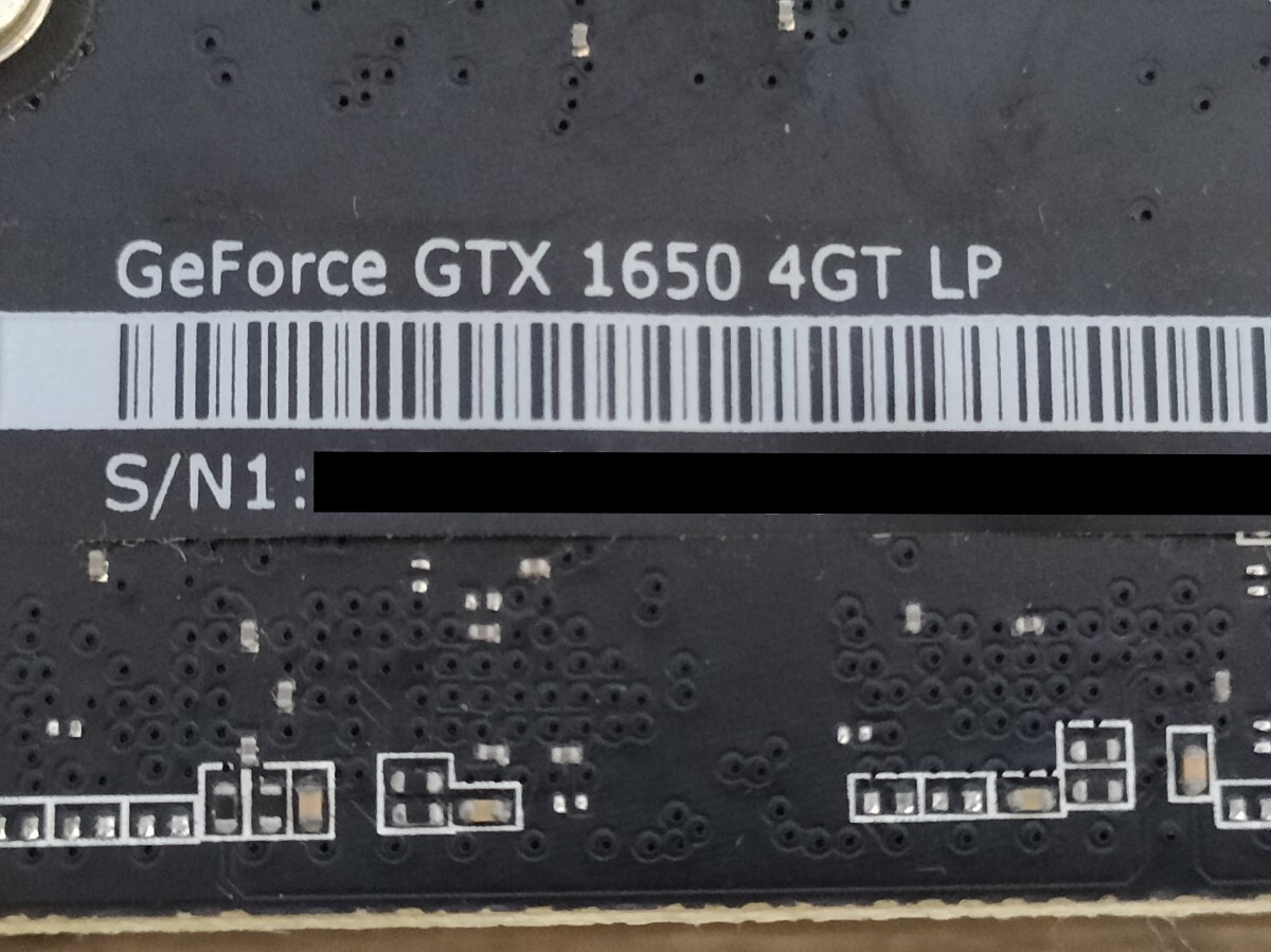 NVIDIA MSI GeForce GTX1650 4GB LP 【グラフィックボード】