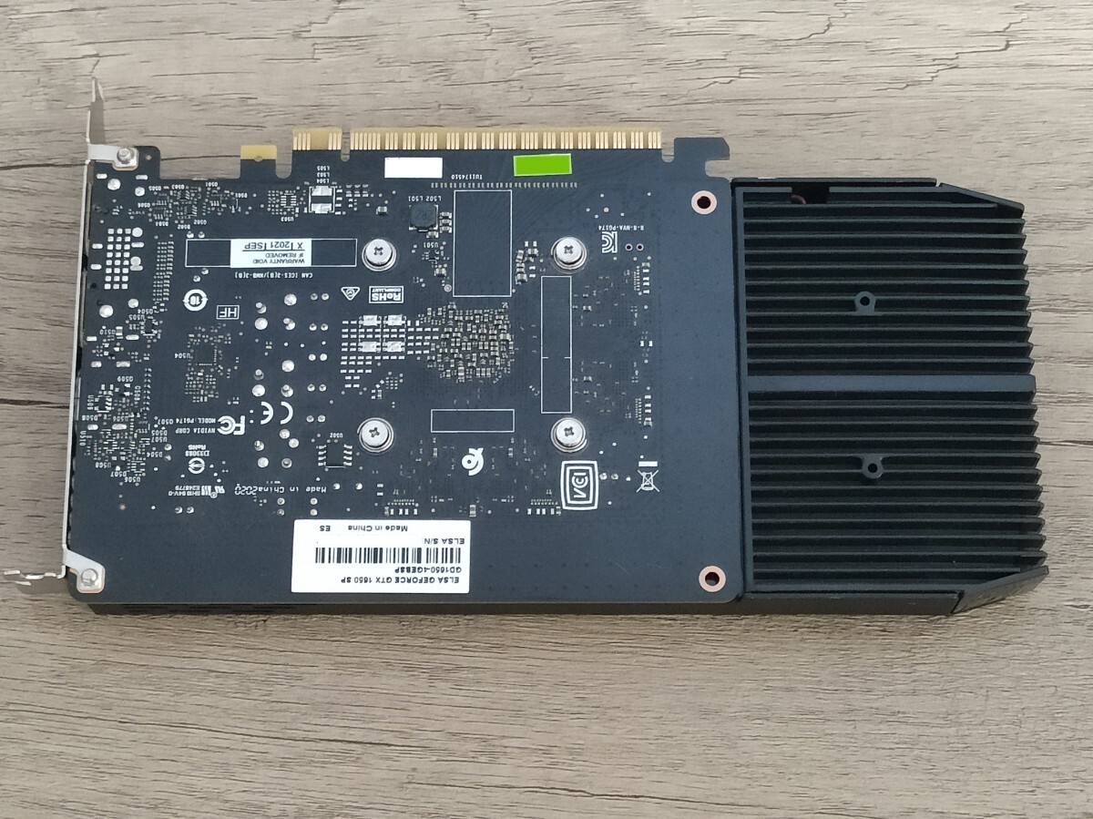 NVIDIA ELSA GeForce GTX1650 4GB SP 【グラフィックボード】