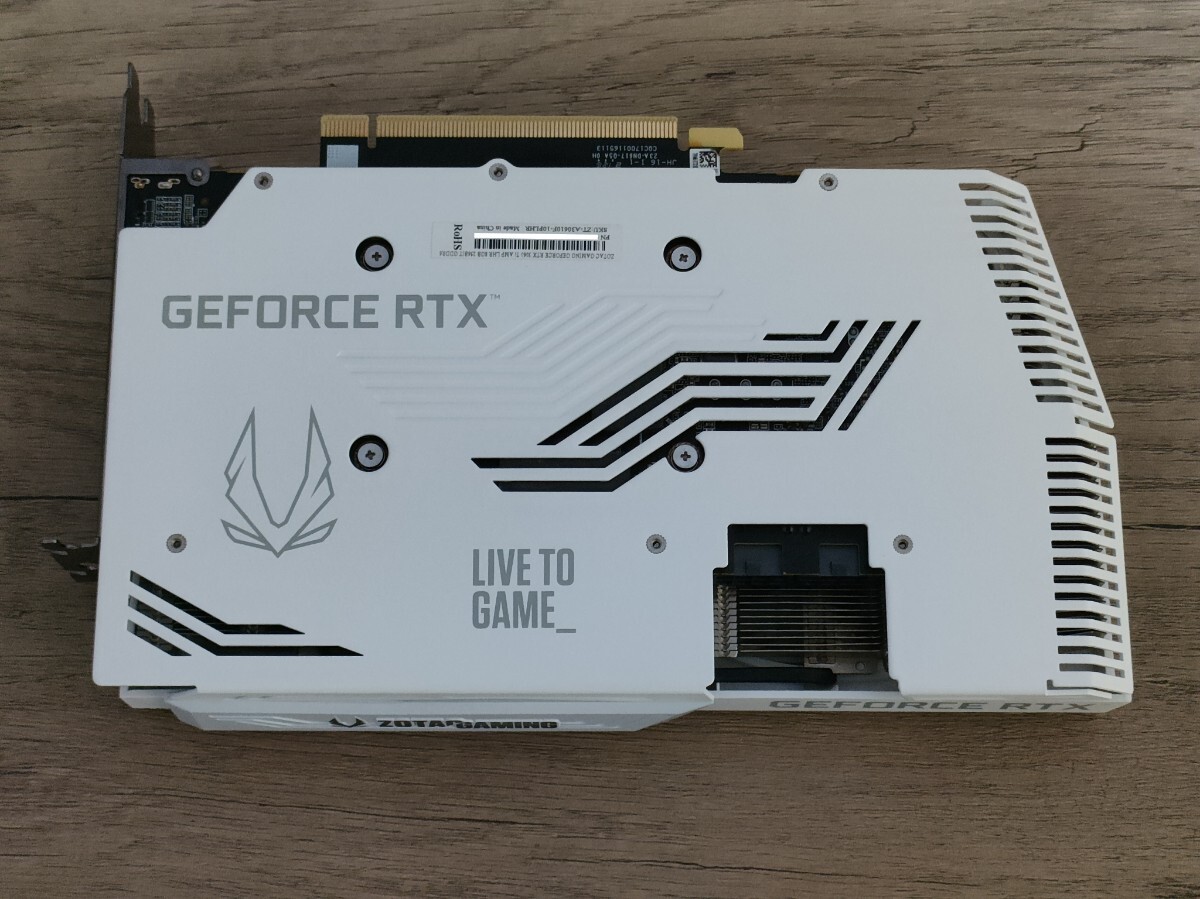 NVIDIA ZOTAC GAMING GeForce RTX3060Ti 8GB AMP White Edition LHR