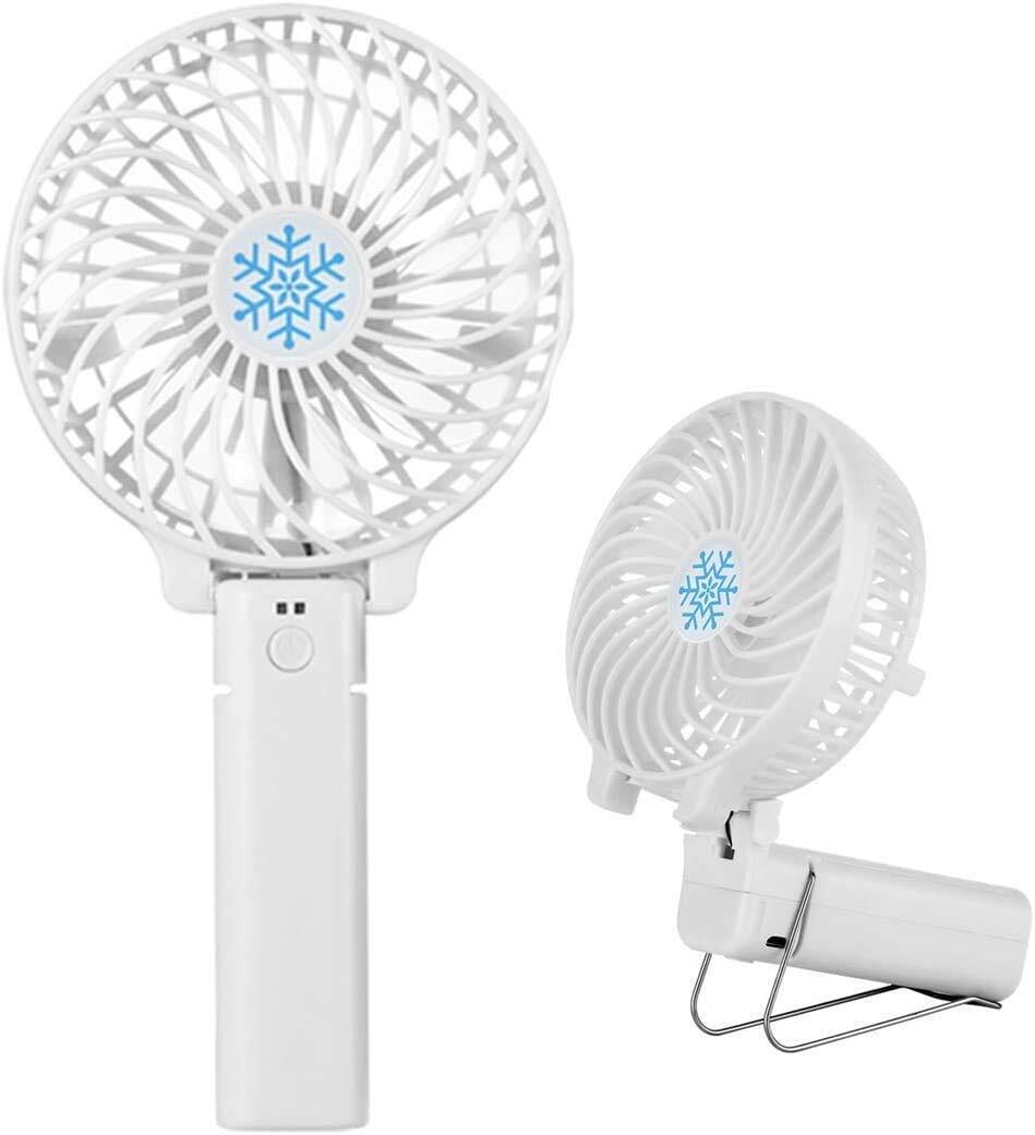 携帯扇風機 充電式 ハンディファン 手持ち扇風機 USB扇風機小型卓上扇風機 2000mAhモバイルバッテリーあり 折り畳んで スタンド機能