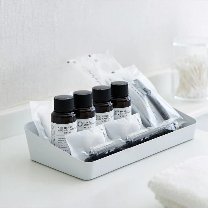 アメニティーボックス タワーワイド ホワイト 小物入れ tower 山崎実業 白 4227 便利 新品 シンプル おしゃれ 送料無料_画像5