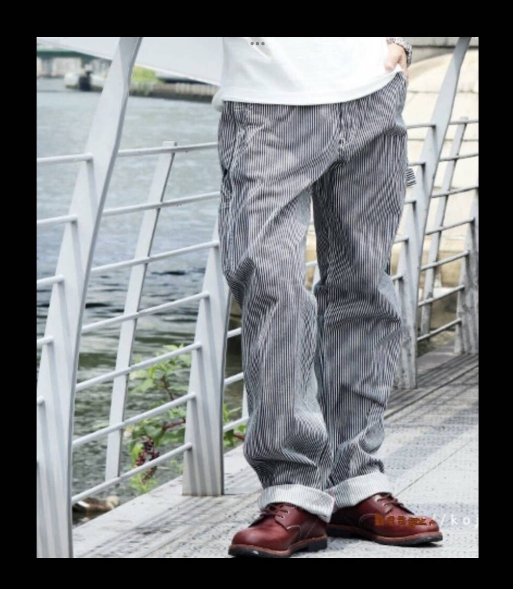 児島ジーンズ★新品★1200★ペインターパンツ【32inch】ヒッコリー★rnb-1200★Hooklet★日本製★アメリカンロングリバー55★世田谷ベース_画像6